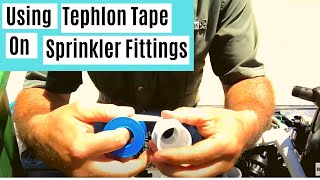 How to use Teflon Tape on Sprinkler System Fittings [upl. by Armallas]