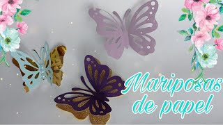 COMO HACER MARIPOSAS DE PAPEL [upl. by Kcid584]