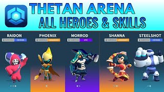 THETAN ARENA ALL HEROES AND SKILLS [upl. by Croteau]