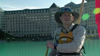 Choose your Adventure  Guided Voyageur Canoe Experience  Lake Louise [upl. by Eiknarf421]