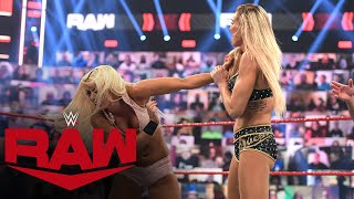 Mandy Rose vs Charlotte Flair Raw April 26 2021 [upl. by Nahama]