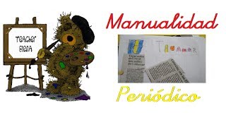 Manualidad  Hacer un periódico para niños [upl. by Atnuhs]