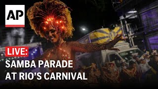 Rio de Janeiro Carnival 2025 LIVE Watch samba school parade in Brazil [upl. by Latsyrhc]