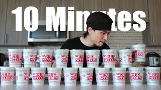 10min Cup Noodle Challenge [upl. by Lucia]