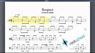 Respect Rockschool Grade 4 Drums [upl. by Ojeillib]