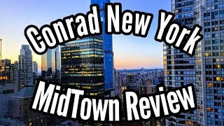 Hilton Conrad Midtown  New York City Hotel Review [upl. by Naginnarb]