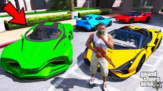 Franklin Stealing Billionaires Secret Sports Cars In GTA 5  SHINCHAN and CHOP [upl. by Ibob]