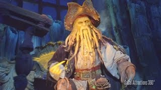 Excellent Low Light FULL Shanghai Disneyland Pirates of the Caribbean Ride Front Row [upl. by Annyahs]