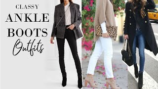 Ankle Boot Outfits  Fashion Over 40 [upl. by Ocin]