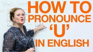 Vowel Pronunciation  u uhoo [upl. by Osswald]