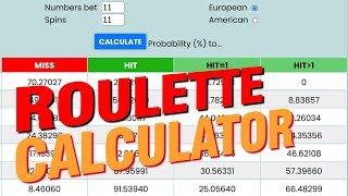 FREE Roulette Calculator Bet Probabilities [upl. by Zantos]