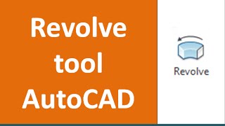 Using revolve command in AutoCAD [upl. by Mini]