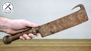 Antique Rusty Cleaver  Restoration [upl. by Roxanna694]