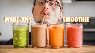 The Easy Guide On Making Just About Any Smoothie [upl. by Eisseb]