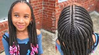 Cute kids braids with beads [upl. by Hafinah]