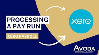 Xero Payroll  Processing a Pay Run [upl. by Nosaes]