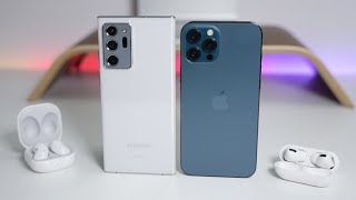 iPhone 12 Pro Max vs Note 20 Ultra 5G  Which Should You Choose [upl. by Laikeze]