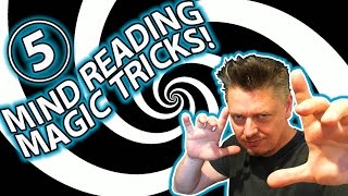 TOP 5 MIND READING Magic Trick Tutorials Im going to read your mind [upl. by Terchie]