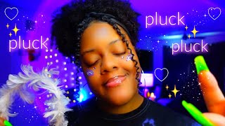 ASMR  PluckingFlicking Away Bad Energy♡✨Emptying Your Brain 🧠 Camera Tapping Hand Movements💜 [upl. by Mehalek]