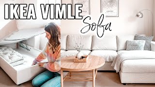 IKEA VIMLE SOFA REVIEW AND CLEAN MY SOFA WITH ME 2021  IKEA FINNALA SOFA REVIEW  IKEA TIPS [upl. by Auoz]