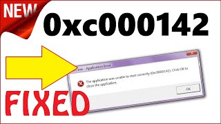 The Application was unable to start correctly 0xc0000142 Fix in Windows 10 \ 8 \ 7  GTA [upl. by Nilreb]
