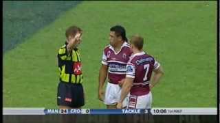 John Hopoate Hit on Keith Galloway [upl. by Harold]