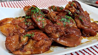 Honey Butter Glazed Chicken Thighs  Easy Glazed Chicken Recipe [upl. by Alonzo]