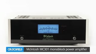 McIntosh MC301 monoblock power amplifier  Crutchfield video [upl. by Bouzoun]