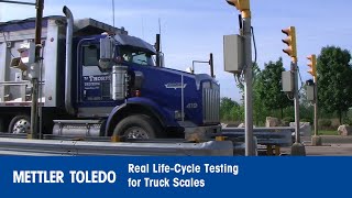 Real LifeCycle Testing for Truck Scales  METTLER TOLEDO Industrial  en [upl. by Ellener]