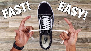 How To Tie Shoe Lace In 1 SECOND Easy Tutorial [upl. by Ylicis]