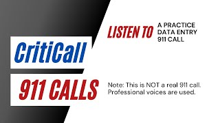 CritiCall 911 Dispatch Test Example [upl. by Costanza]