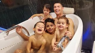 Ronaldo funny moments With His family [upl. by Catharina]