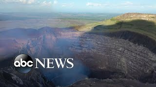 Live look at volcano lava lake in Nicaragua l ABC News [upl. by Yardna]