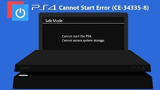 PS4 Slim Cannot Start CE343358 Cannot access system storage fix [upl. by Homovec92]