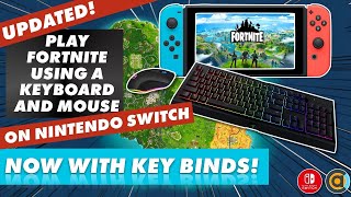 How to play Fortnite with a Keyboard and Mouse on Nintendo Switch Now with keybinds [upl. by Fallon]