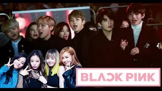 BTS Dancing and Singing to BLACKPINK Songs [upl. by Kevon]