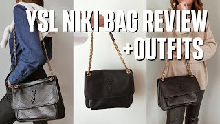 YSL Niki Bag Review  Outfits [upl. by Fiedling]