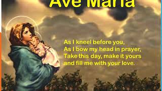 Ave Maria Gratia Plena English Lyrics [upl. by Ennire]