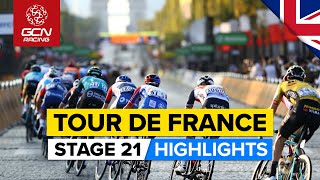 Tour de France 2021 Stage 21 Highlights  Can Cavendish Take The Record On The ChampsÉlysées [upl. by Alejna]