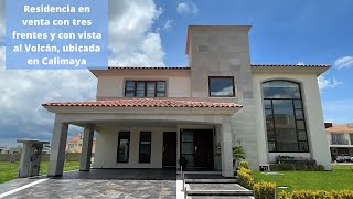 I1537 Casa en venta con vista al volcán y 3 frentes en Calimaya Estado de México [upl. by Blasien]