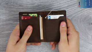 5S Wallet Review  RFID Blocking front pocket minimalist mens travel wallet Funded on Kickstarter [upl. by Annoet]