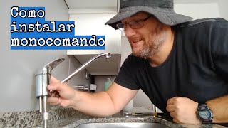 Como instalar Griferia Monocomando cocina [upl. by Eelessej]