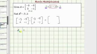 Ex Square a 2x2 Matrix [upl. by Garret]