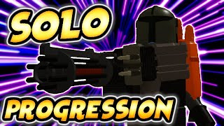 Becoming The Mandalorian in Roblox Star Wars  Bounty Hunter Solo Progression 1 [upl. by Hachman]