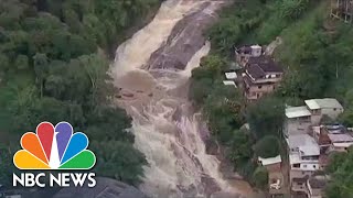 At Least 78 Dead From Mudslide In Rio De Janeiro [upl. by Limay]