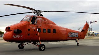 Sikorsky S58 StartUp amp Takeoff  “Riptide” N9VY Helicopter N698 [upl. by Murdocca]