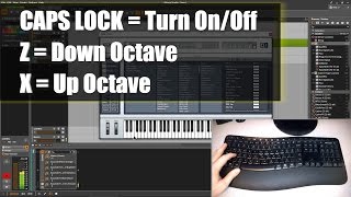 Bitwig Studio  How to Use the Computer Keyboard as a MIDI Keyboard [upl. by Alboran]