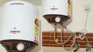 Geyser Installation  Crompton Arno Neo 5 Star Geyser Water Heater Review Unboxing And Fitting [upl. by Swerdna]