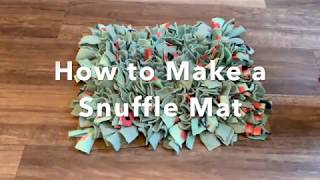 DIY How to make a snuffle mat for dogs or cats [upl. by Atiuqehs]