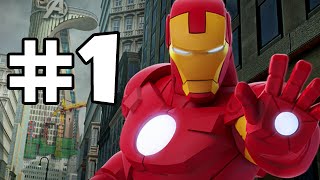 DISNEY INFINITY 2 MARVEL SUPERHEROES  AVENGERS PLAYSET  PART 1 [upl. by Olim]